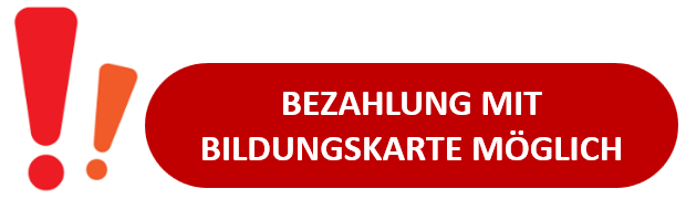 Bezahlung mit Bildungskarte möglich